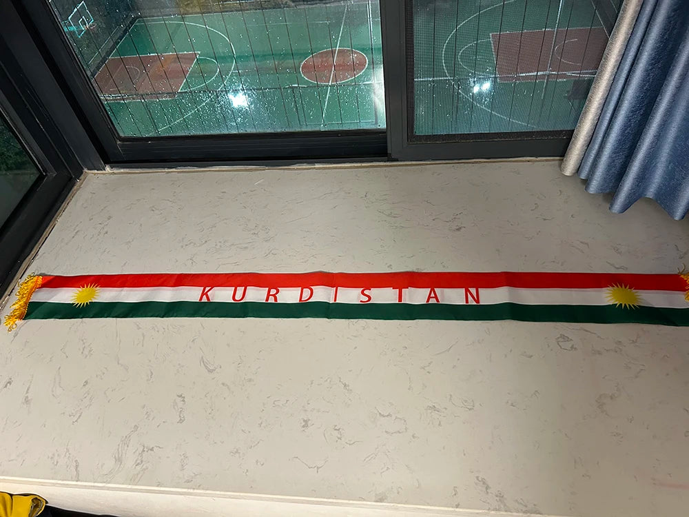 Kurdish Scarf 13x140c Kurdistan Flag Scarf